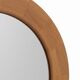 Round mirror, solid oak, formerly a dresser of Ginette.