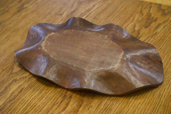 1950s Brutalist Oak Centerpiece