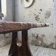 Dining table in solid olive wood Maison Skela 1960