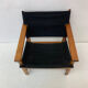 Mid-century desgn safari chair by Hyllinge Møbler Denmark , 1970’s