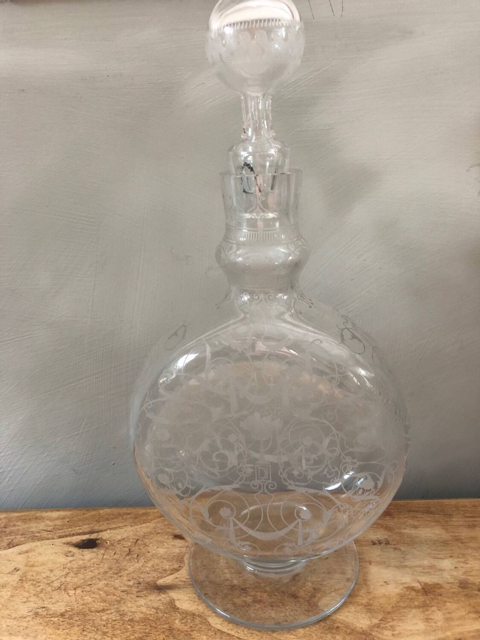 Vintage crystal carafe