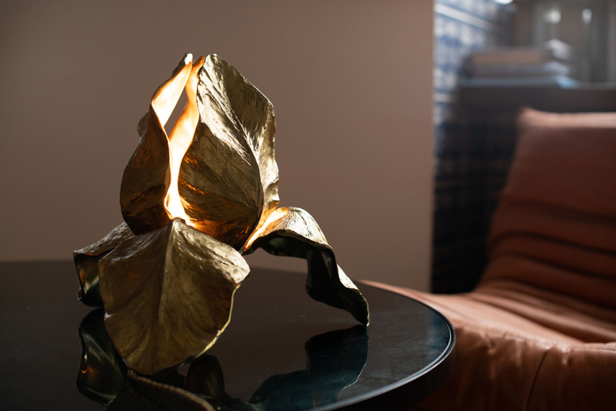 Iris table lamp by Christiane Charles for Maison Charles