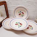 Set 6 hollow plates Lunéville