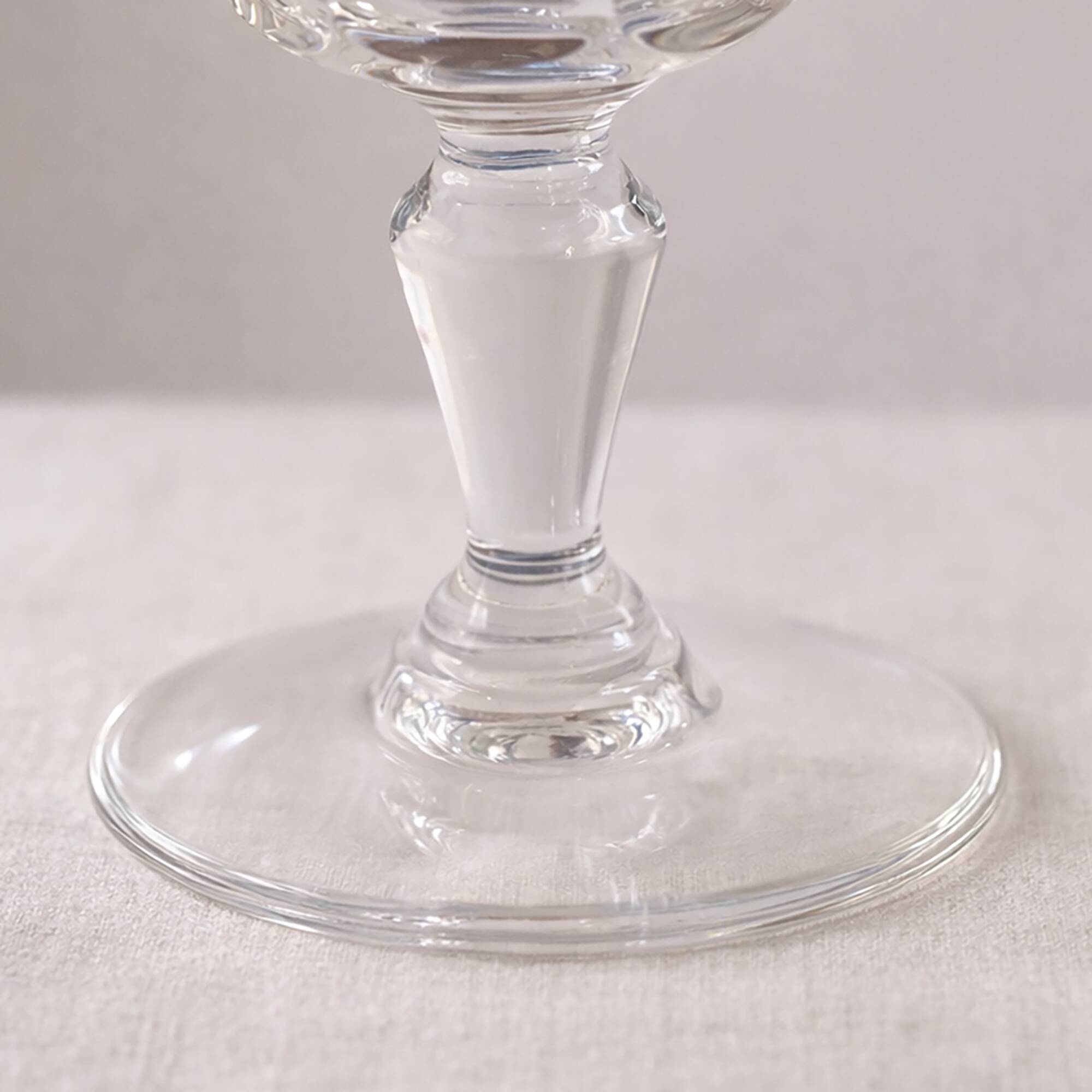 Set of 7 antique Baccarat crystal glasses signed – late 19th / early 20th century