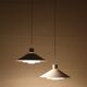 Set of 2 Nordisk Solar Compagni / Christian Hvidt “Trapez” pendant lamps / Danish modern design / 1970s / 1980s