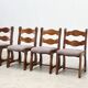 6 chaises de salle à manger Razorback