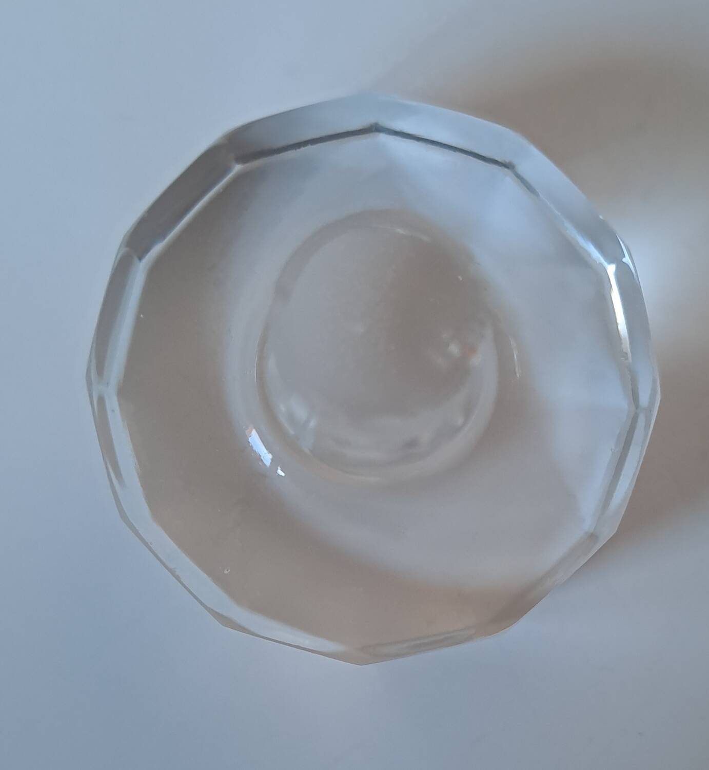 Cut crystal carafe Czechoslovakia