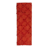Tapis kilim turc vintage en laine et coton rouge noué à la main