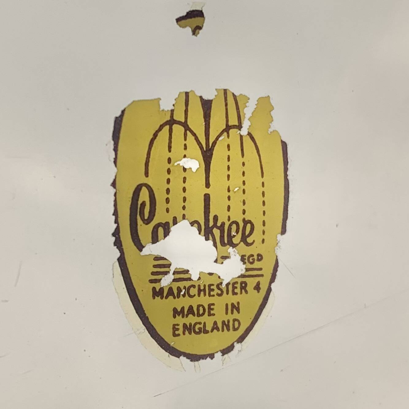 Vintage Carefree Gold Anodized Aluminum Tray - Made in England