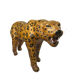 Vintage 60s/70s Leopard Sculpture in Genuine Leather Retro Piece