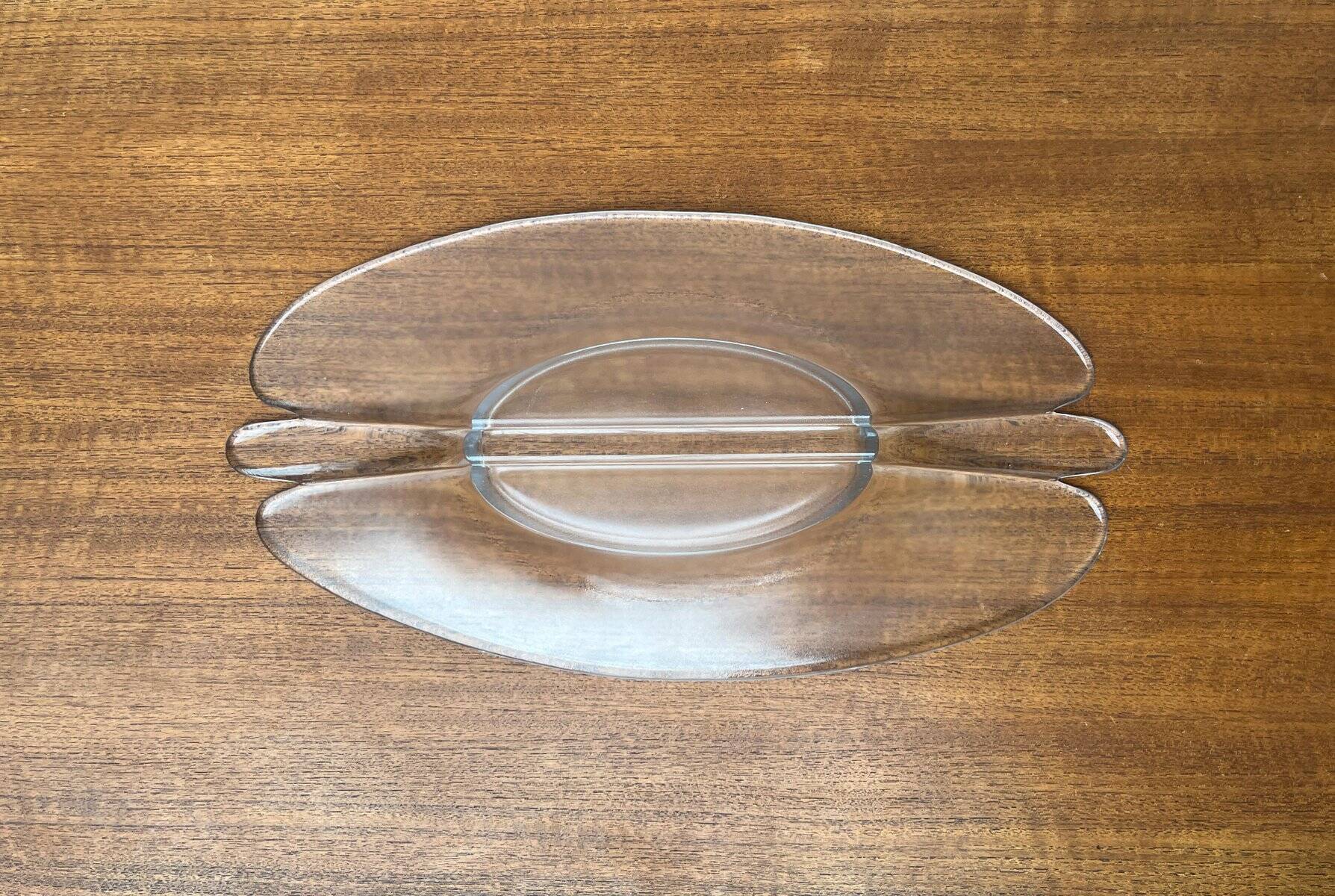 Vintage glass bowl from Holmegaard, 1970s.