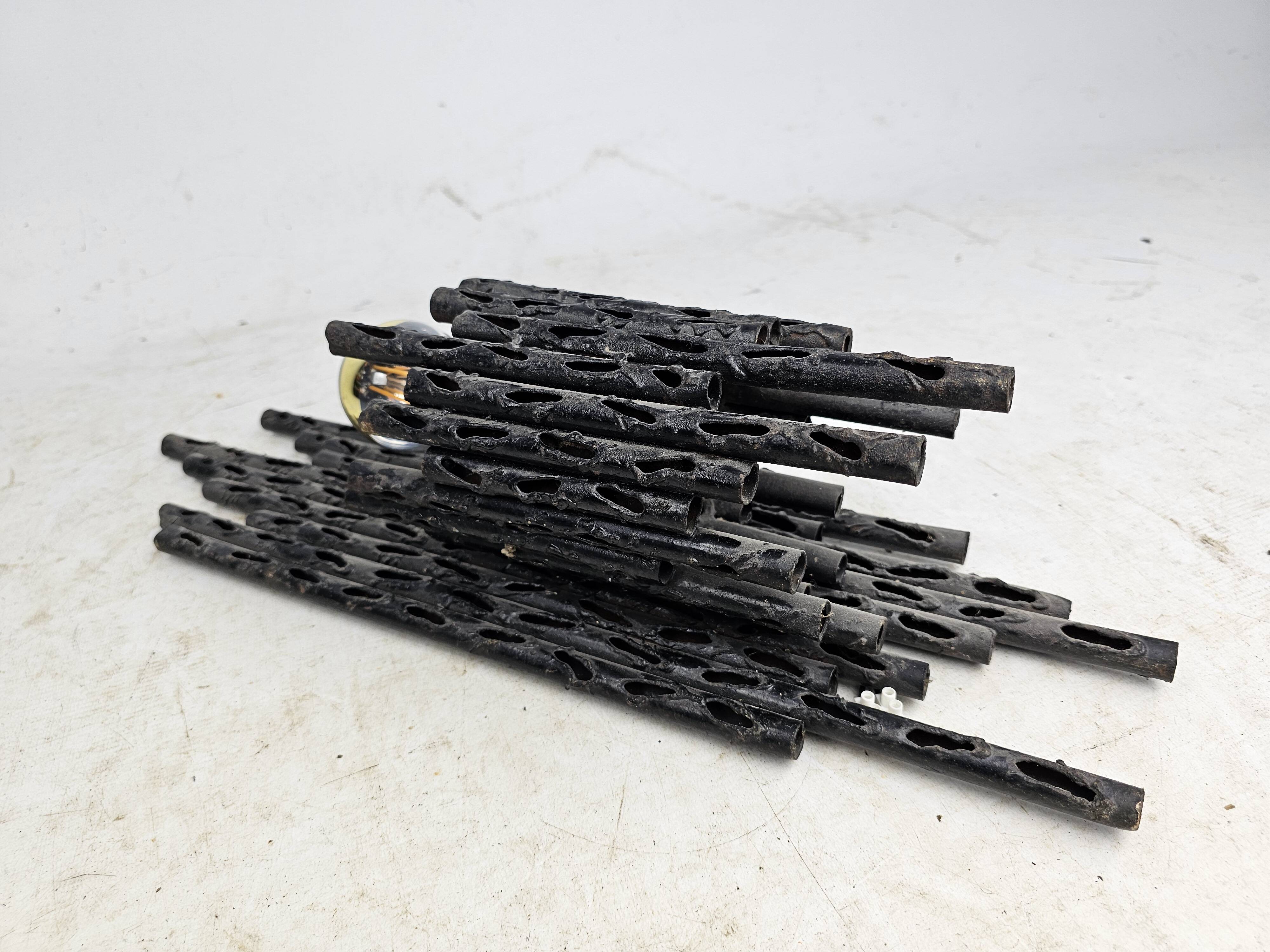 3 appliques Fantoni design italien brutaliste