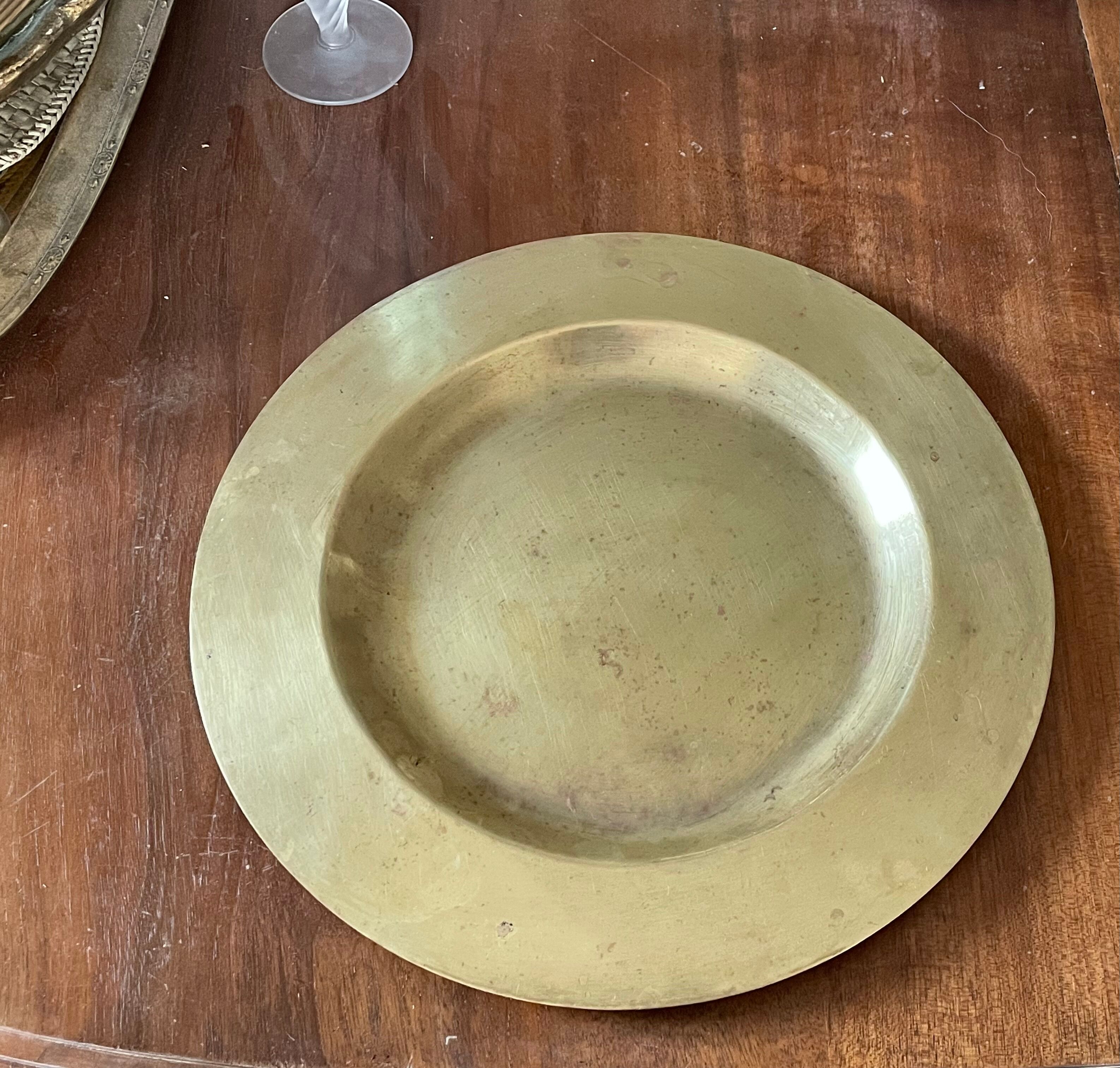 Brass pocket trays 30cm