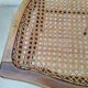 Set of 4 antique bistro chairs canned seats