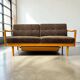 Lit de jour/fauteuil/canapé vintage en bois KNOLL