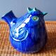 Vase Birds in Glazed Ceramic