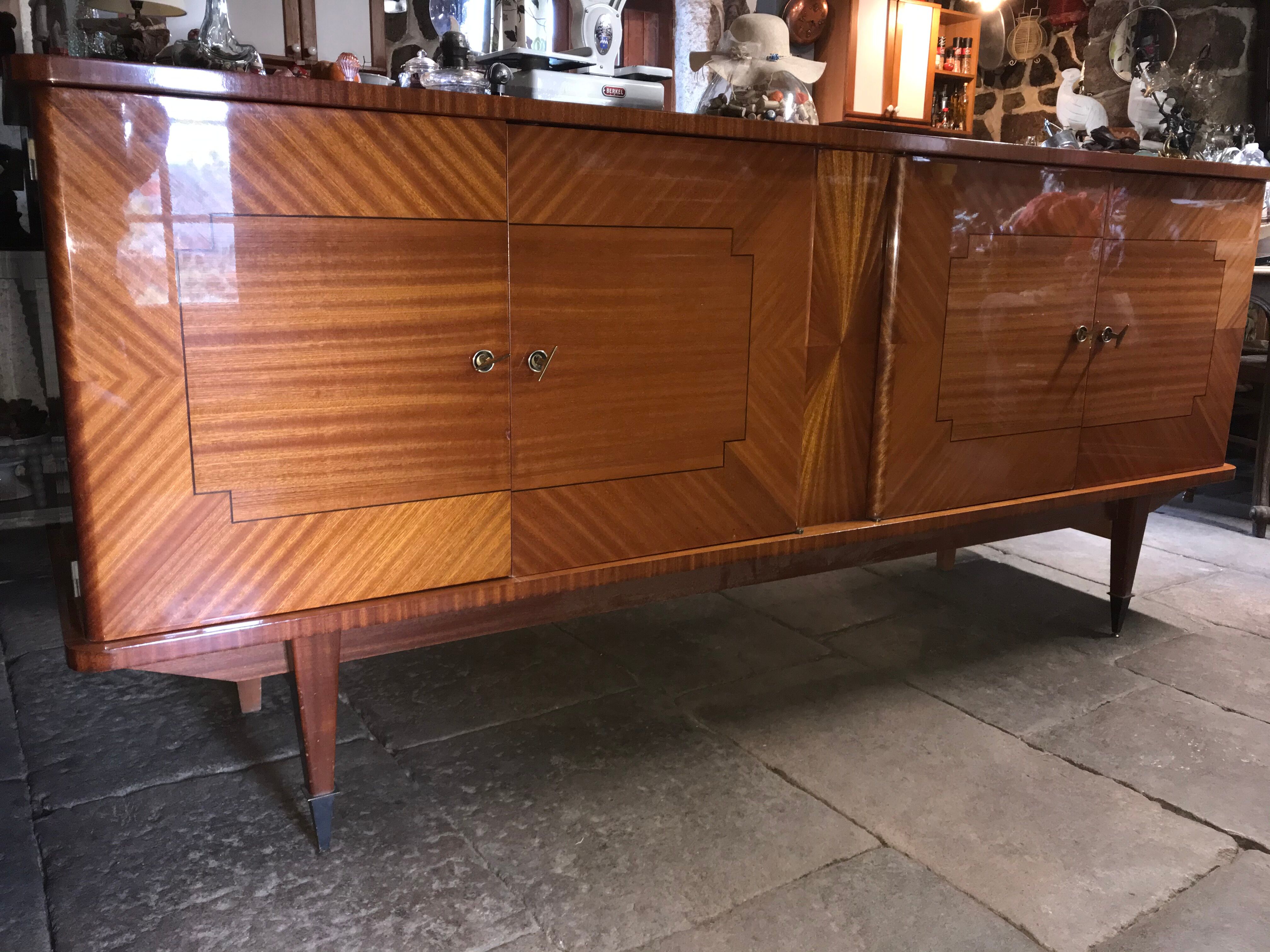 Sideboard wood varnished years 50