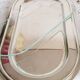 Metal foie gras serving dish, toast rack