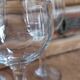 Set of 6 old balloon glasses on legs in hand-blown crystal 20s