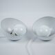 Pair of 2 Flowerpot lamps from Denmark by Verner Panton, Louis Poulsen, 1968