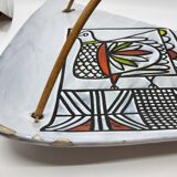 Colossal Roger Capron ceramic cup from the French Riviera, 1950s