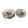 Set 11 Gien porcelain plates