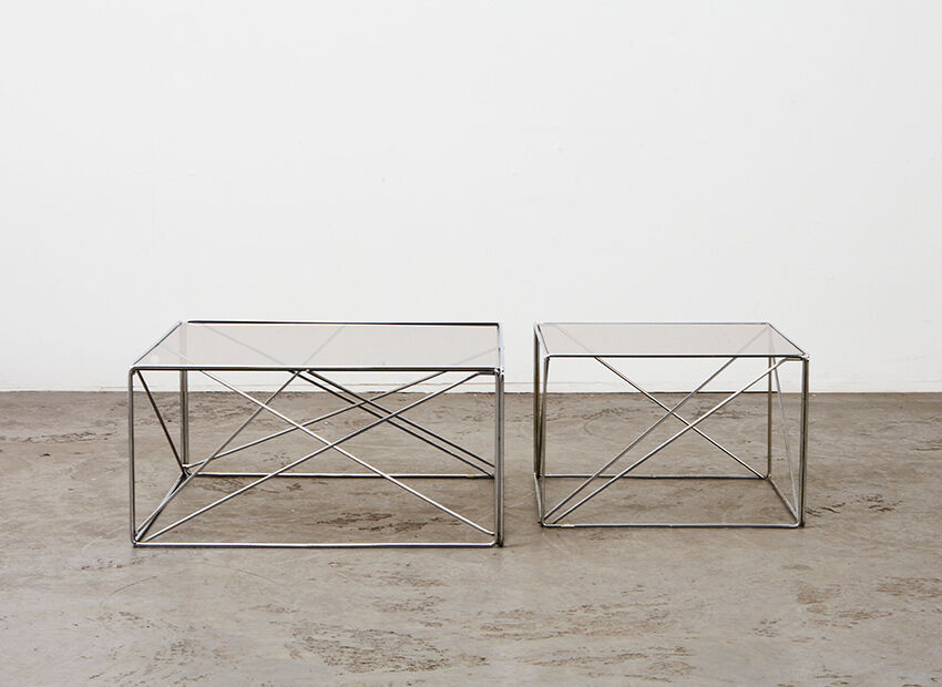Set of isocele coffee tables france Max Sauze ca. 1970