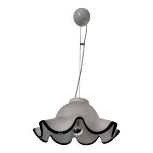 Suspension fleur verre