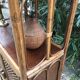 Vintage rattan bookcase