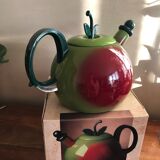 Bouilloire sifflante forme pomme Copco neuve et vintage