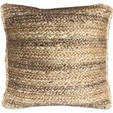 Coussin déco en jute