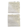 Set of 2 embroidered handkerchiefs