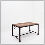 Brutalist Spanish Iron and Tile Coffee Table - circa 1920s