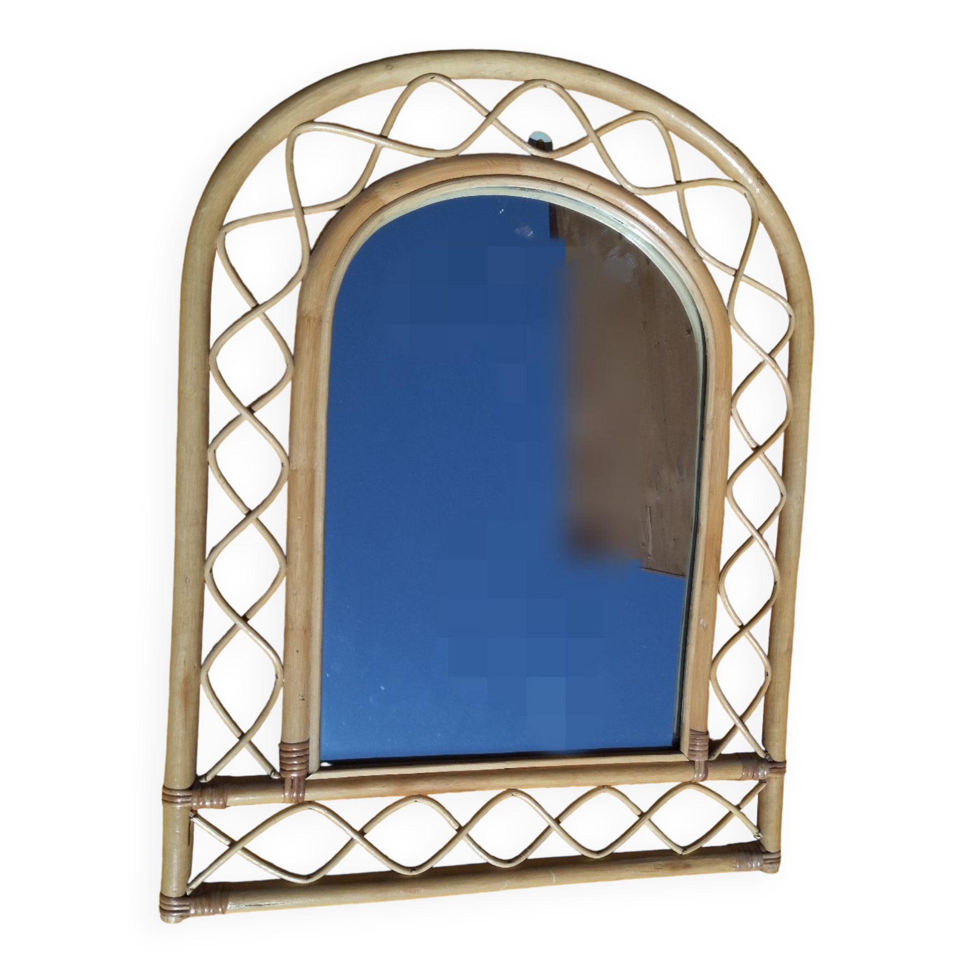 Bamboo arch mirror