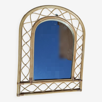 Miroir bambou arche