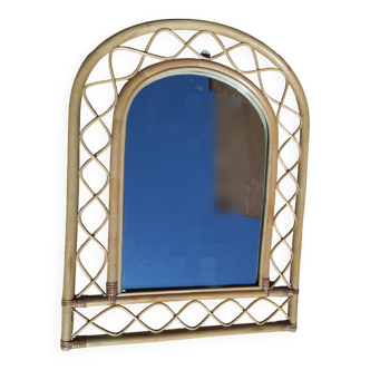 Bamboo arch mirror