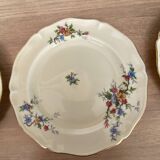 Set of 4 porcelain dessert plates
