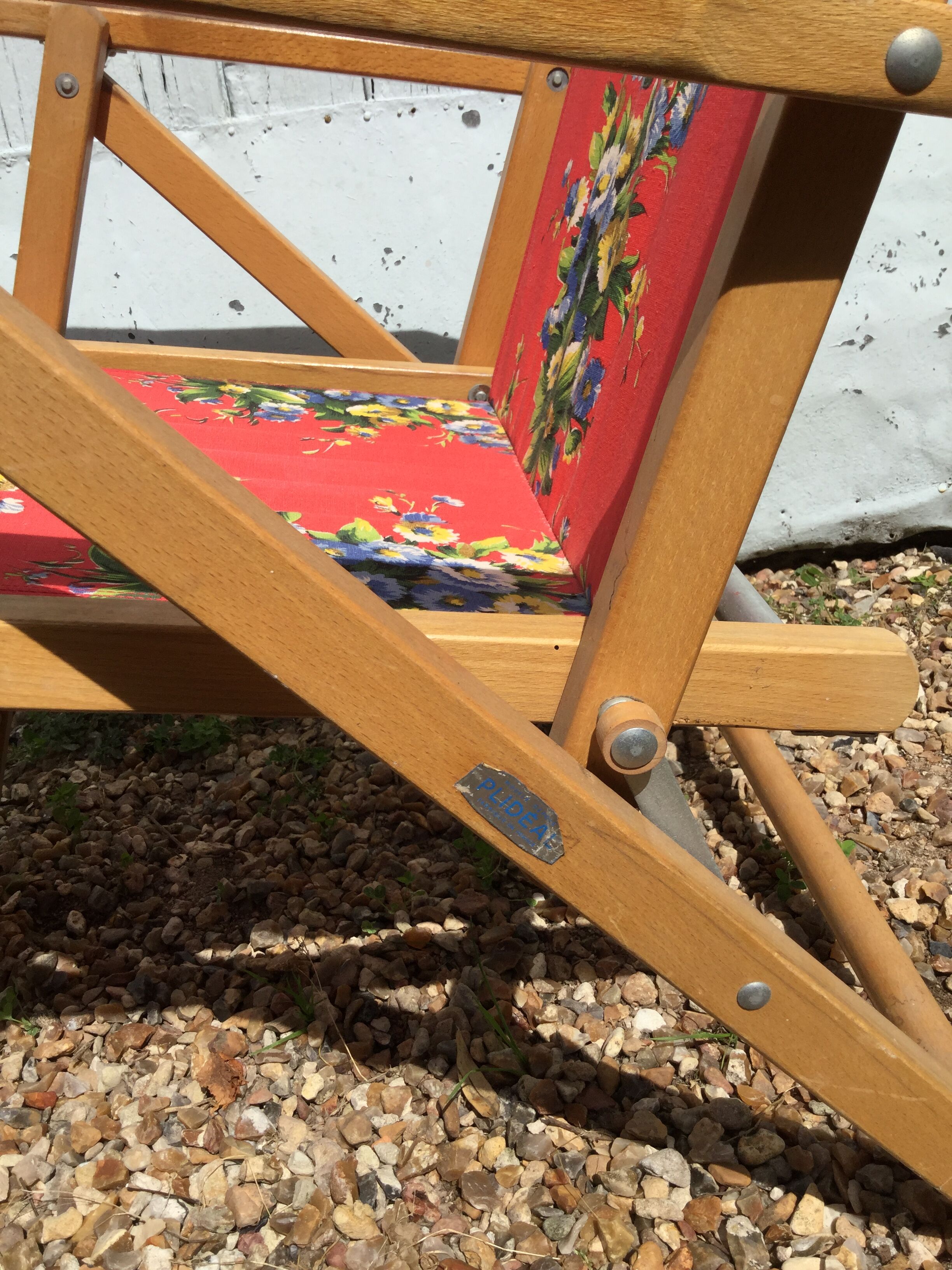 Chair folding vintage 60s