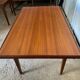 Scandinavian extendable teak table 147/191/235x88cm vintage an60