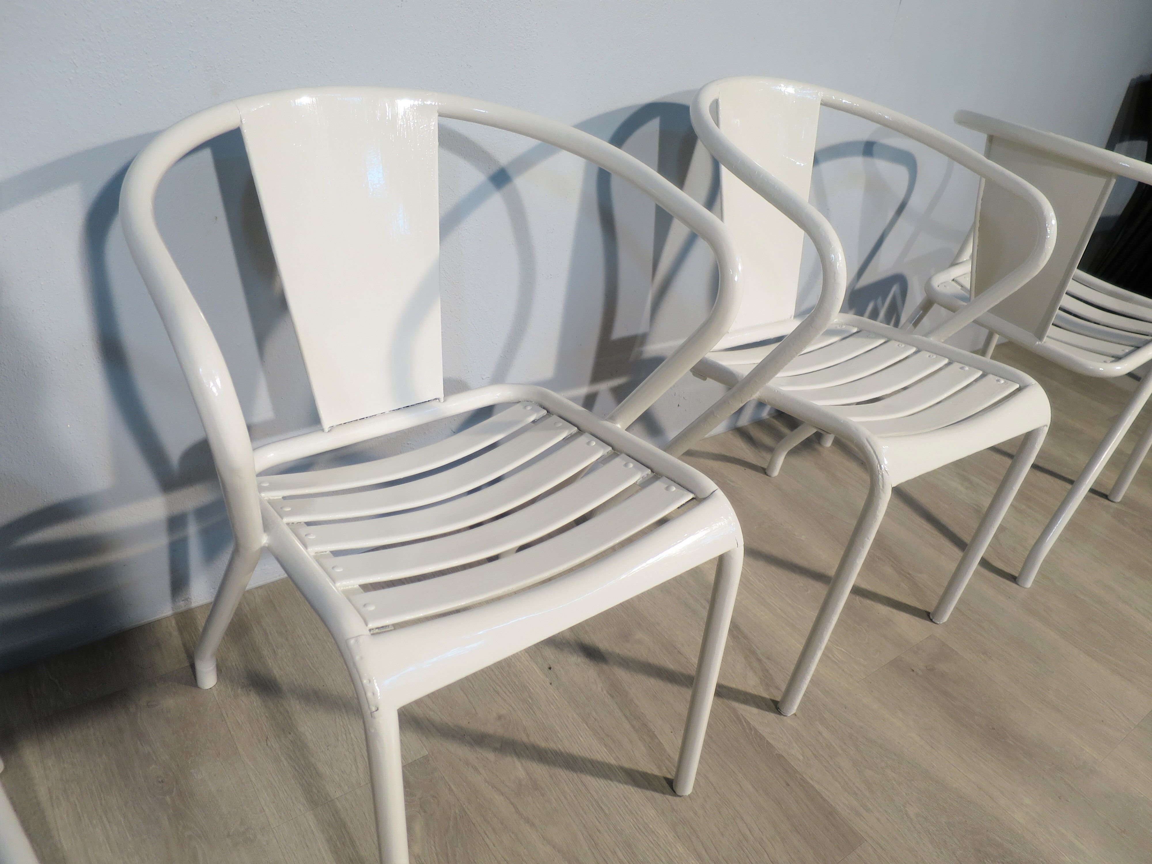 5 FT5 Tolix armchairs