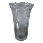 Cut glass vase Vintage Roses