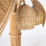 Rattan “coconut tree” lamp
