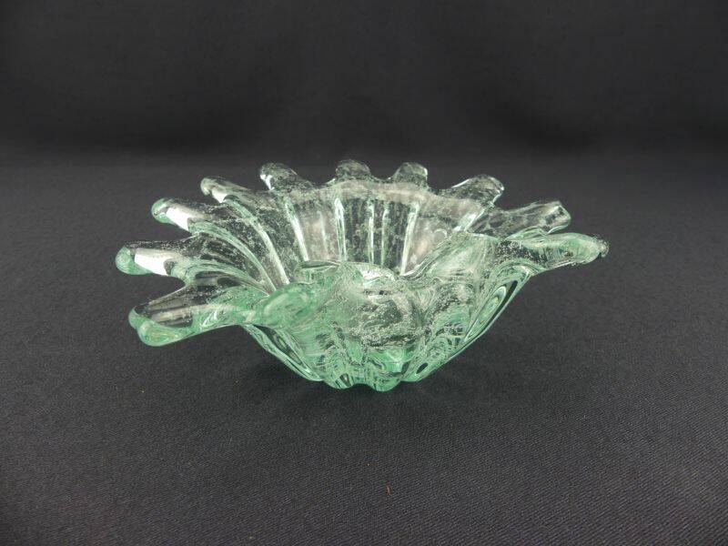 Coupe vide-poche en verre bullé