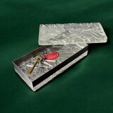 Willy Rizzo style ice effect Lucite vanity box, Italy, 1970s