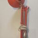 Articulated desk lamp orange ledu scandinavian design suedois