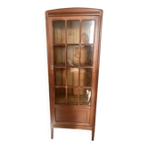 Small antique display cabinet in Art Deco style made of solid wood - H160cm