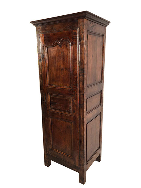 Stained solid wood cap, old walnut door