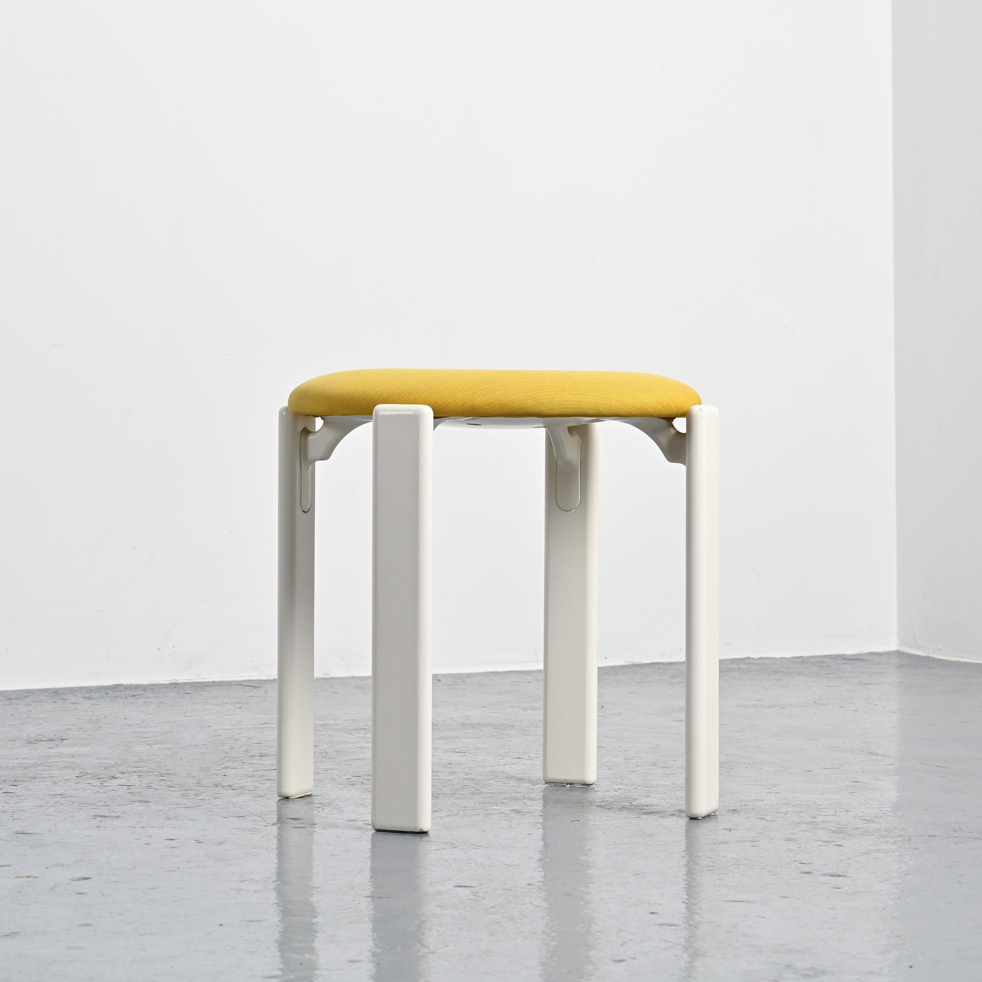 Set of two chairs and a stool by Bruno Rey, Dietiker, circa 1975.