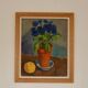 Swedish Oil on Panel – “Blue Flower and Citrus” attributed to Olax