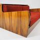 Art deco walnut sofa bed 1960s